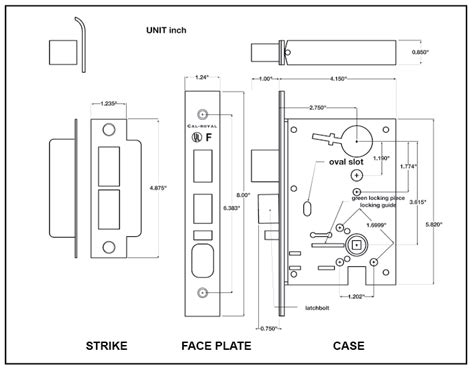 Schlage Mortise Lock Template